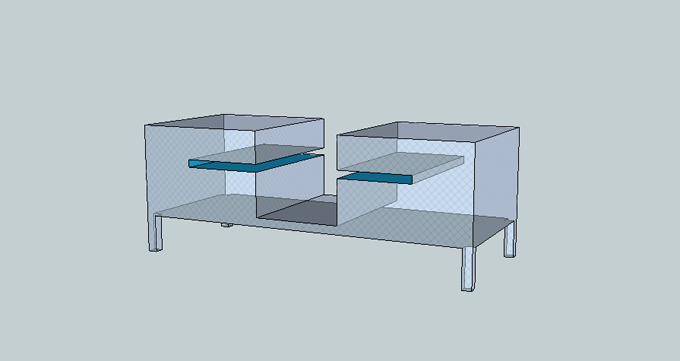 Prototype for a low table by Adèle Houssin